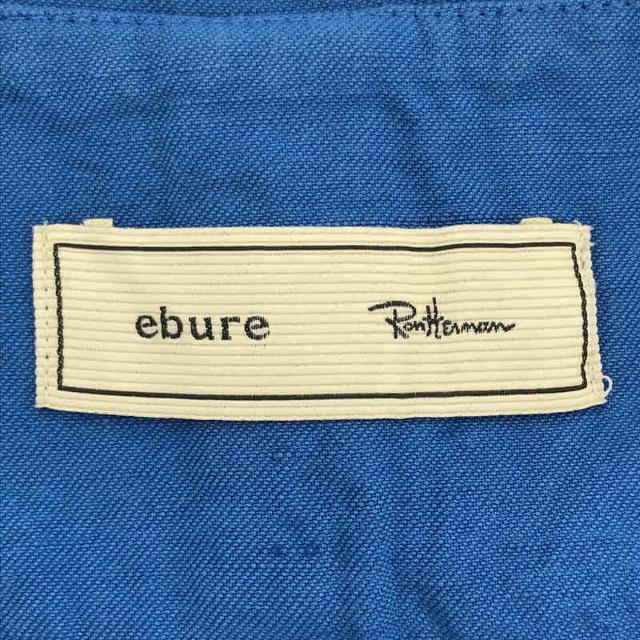 ebure / エブール | × Ron herman ロンハーマン別注 Botanical Cotton Linen Dress ボタニカル コットン リネン ドレス セーラーカラー ワンピース | 36 | ブルー | レディース