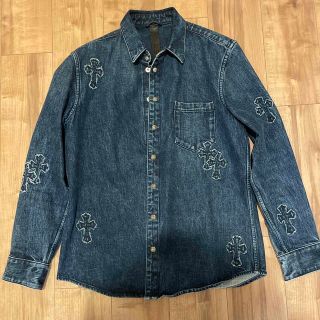 クロムハーツ(Chrome Hearts)の【極美品！】クロムハーツCHROME HEARTS クロスパッチ デニムシャツ(シャツ)