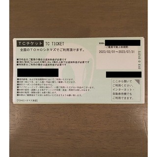 【やん様専用】TOHO シネマズ チケット 映画鑑賞券 【2枚】(その他)
