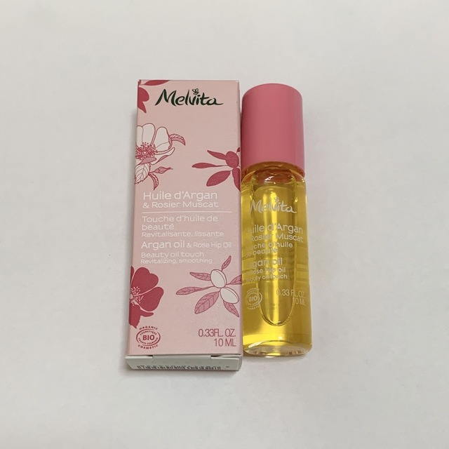 Melvita(メルヴィータ)のメルヴィータ ビオオイル ローズ＆アルガン タッチオイル 10ml スキンオイル コスメ/美容のボディケア(ボディオイル)の商品写真