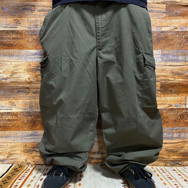 オーストリア軍ユーロミリタリーパンツカーゴパンツカーキ古着緑