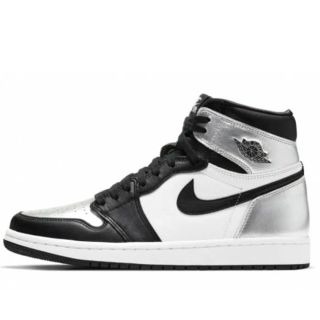 ナイキ(NIKE)のNIKE WMNS AIR JORDAN1 HIGH OG SILVER TOE(スニーカー)