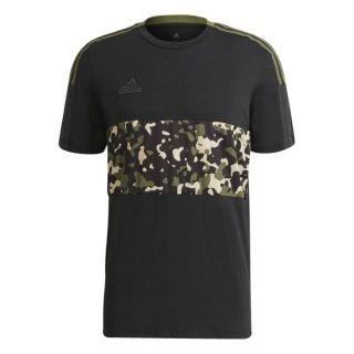 アディダス(adidas)の【新品タグ付き】アディダス★カモフラ柄 半袖Ｔシャツ★4,389円の品【黒L】(Tシャツ/カットソー(半袖/袖なし))