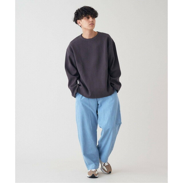 B.C STOCK - 【グレー】【M】ヘビーコットン ワッフルロングスリーブT