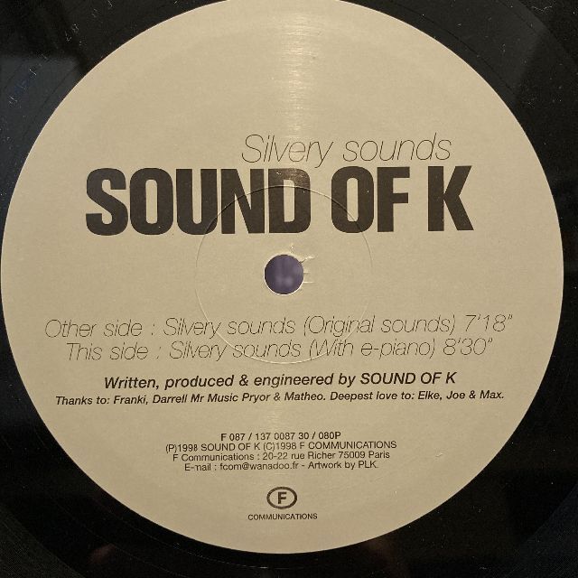 Sound Of K – Silvery Sounds 楽器のDJ機器(DJコントローラー)の商品写真