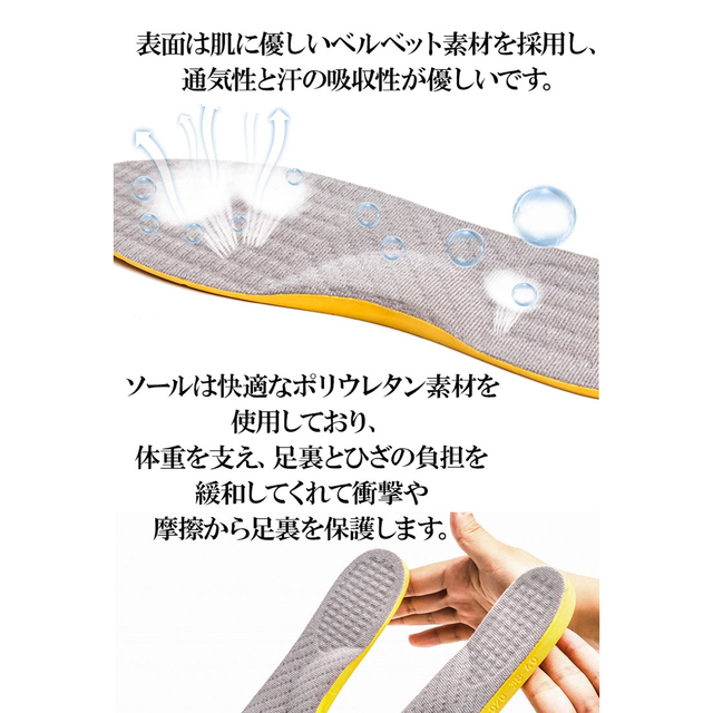 インソール O脚矯正 中敷き 土踏まずインソール 扁平足 アーチサポーター メンズの靴/シューズ(その他)の商品写真