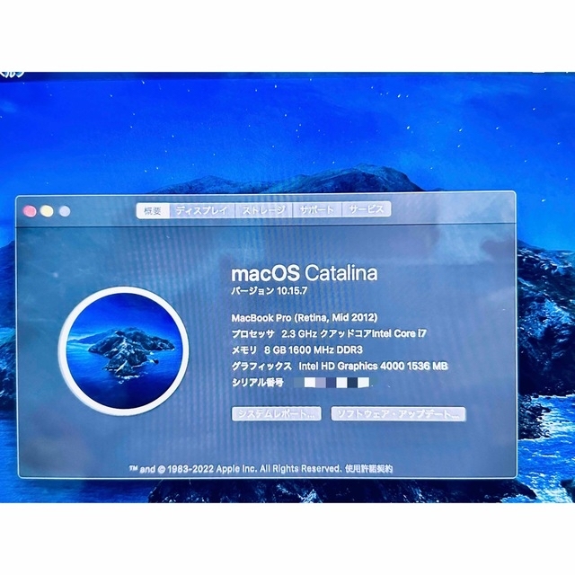 MacBook Pro (15-inch, 2015)  シルバー　256GB スマホ/家電/カメラのPC/タブレット(ノートPC)の商品写真