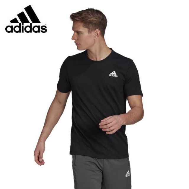 adidas(アディダス)の【新品タグ付き】アディダス★吸汗速乾 半袖Ｔシャツ★4,389円の品【黒XO】 メンズのトップス(Tシャツ/カットソー(半袖/袖なし))の商品写真