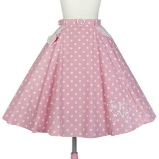 アンジェリックプリティー(Angelic Pretty)のAngelic Pretty  Milkshakeドットサーキュラースカート(ひざ丈スカート)