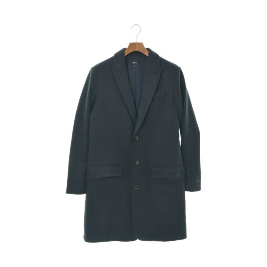 超人気商品 A.P.C. アーペーセー チェスターコート XS 紺 【古着