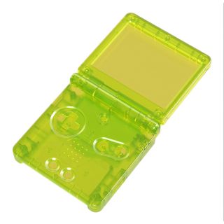 ゲームボーイアドバンス(ゲームボーイアドバンス)のRetroSix GBA SP用 クリアイエローシェル ボタン ラバーセット(その他)