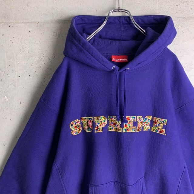 Supreme シュプリーム パーカー L 紫