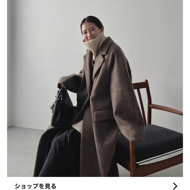クラネ clane コート 完売 double wool long coat