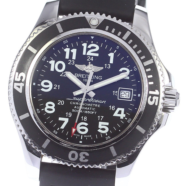 【おしゃれ】 - BREITLING ★箱・保証書付き【BREITLING】ブライトリング メンズ_738705 自動巻き A17365 デイト 42 スーパーオーシャンII 腕時計(アナログ) 【おしゃれ】 - BREITLING ★箱・保証書付き【BREITLING】ブライトリング メンズ_738705 自動巻き A17365 デイト 42 スーパーオーシャンII 腕時計(アナログ)