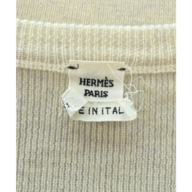 HERMES エルメス ニット・セーター 38(M位) ベージュ 【古着】【中古】 HERMES エルメス ニット・セーター 38(S位) ベージュ