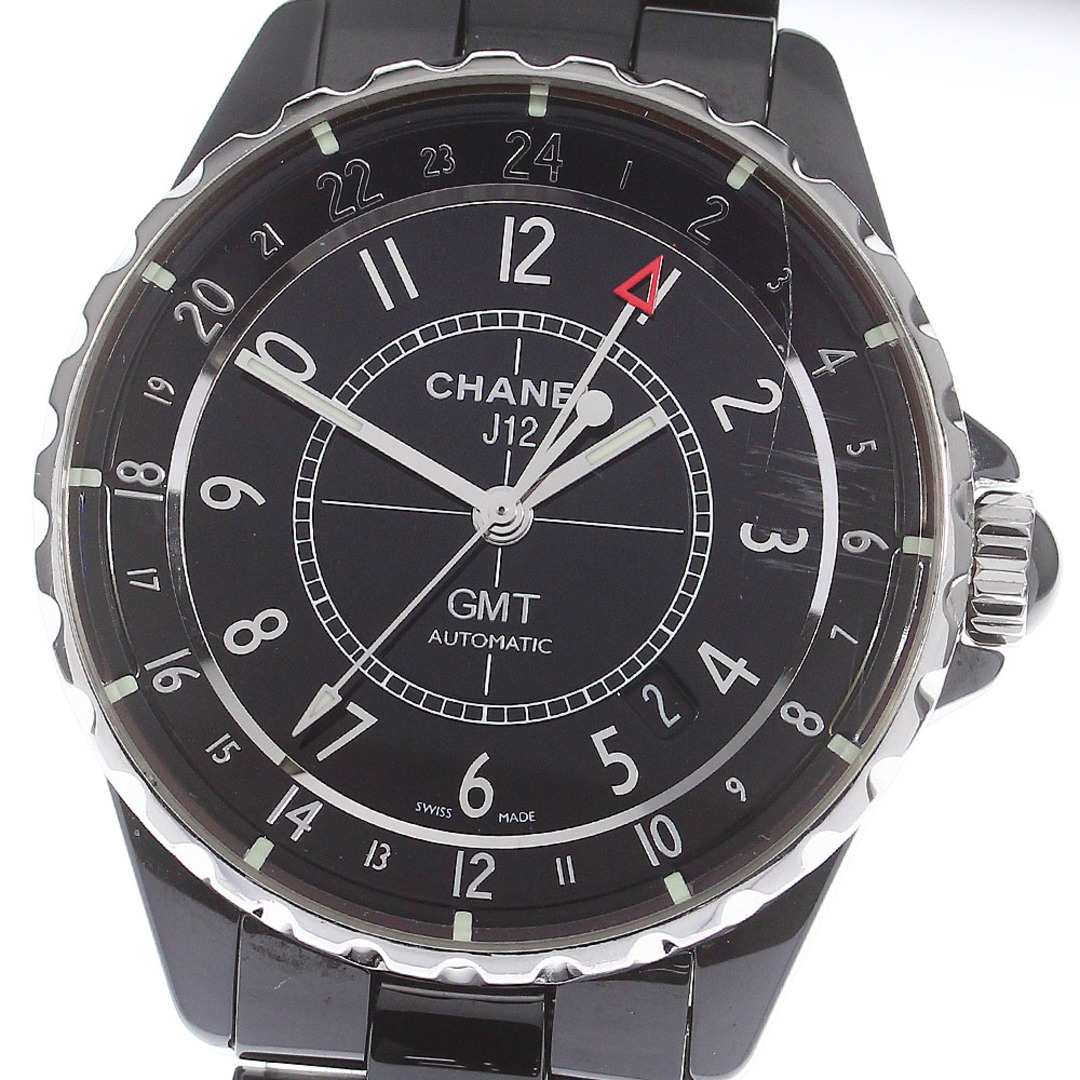 【CHANEL】シャネル J12 GMT マットブラック H3101 自動巻き メンズ_737423