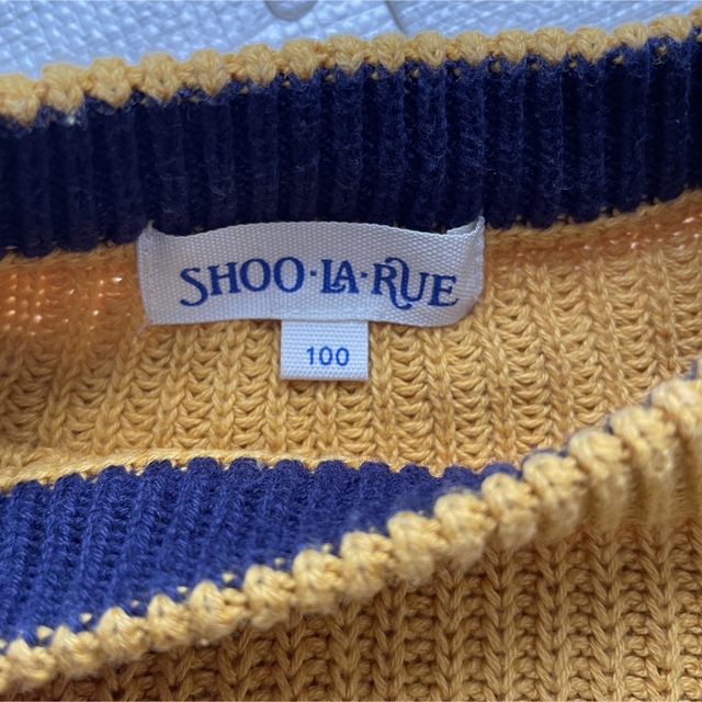 SHOO・LA・RUE(シューラルー)のマスタードカラー　ニット　100 シューラルー キッズ/ベビー/マタニティのキッズ服男の子用(90cm~)(Tシャツ/カットソー)の商品写真