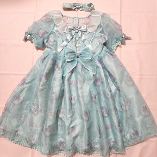 アンジェリックプリティー(Angelic Pretty)のAngelic Pretty♡Unicorn Mermaid OP♡サックス(ひざ丈ワンピース)