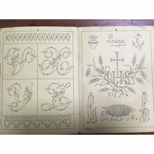 アルファベット刺繍図案集　SAJOU　shop｜ラクマ　アンティーク　No.143の通販　by　リヨン's