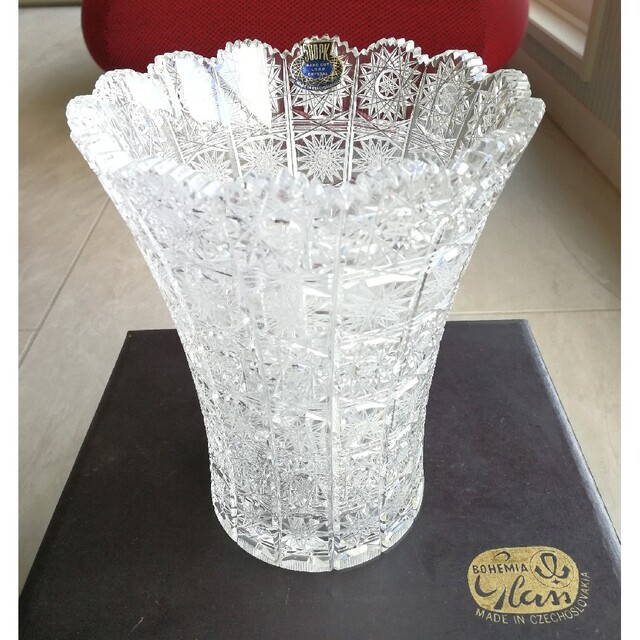 BOHEMIA Cristal(ボヘミア クリスタル)のerina様ボヘミアガラス 花瓶 ボヘミアクリスタル500P インテリア/住まい/日用品のインテリア小物(花瓶)の商品写真