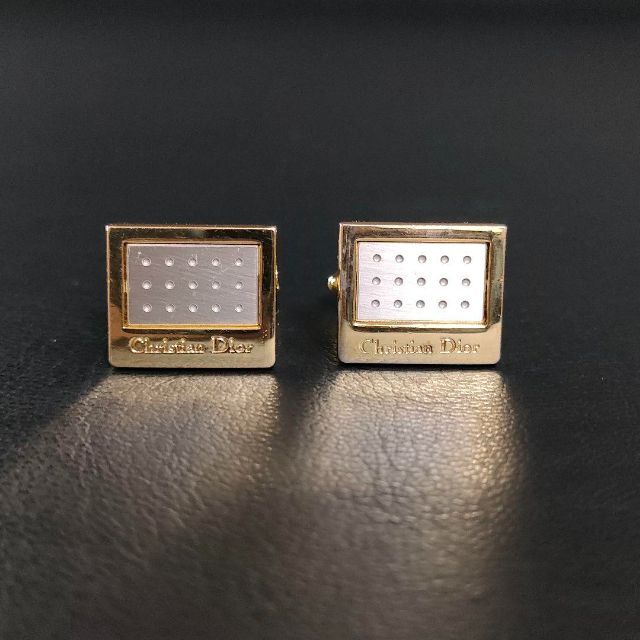 美品】Dior ディオール カフス・タイピンセット ゴールド シルバー