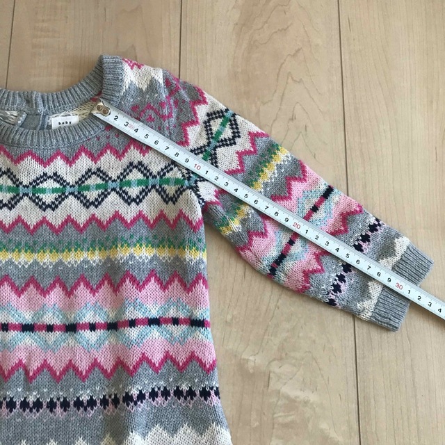 babyGAP(ベビーギャップ)のベビーギャップ　ニットワンピース　80cm 女の子　GAP キッズ/ベビー/マタニティのベビー服(~85cm)(ワンピース)の商品写真