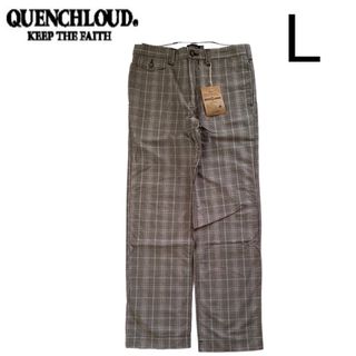 クエンチラウド(QUENCHLOUD)の未使用 Lサイズ QUENCHLOUD チェックパンツ  PANT グレー(スラックス)