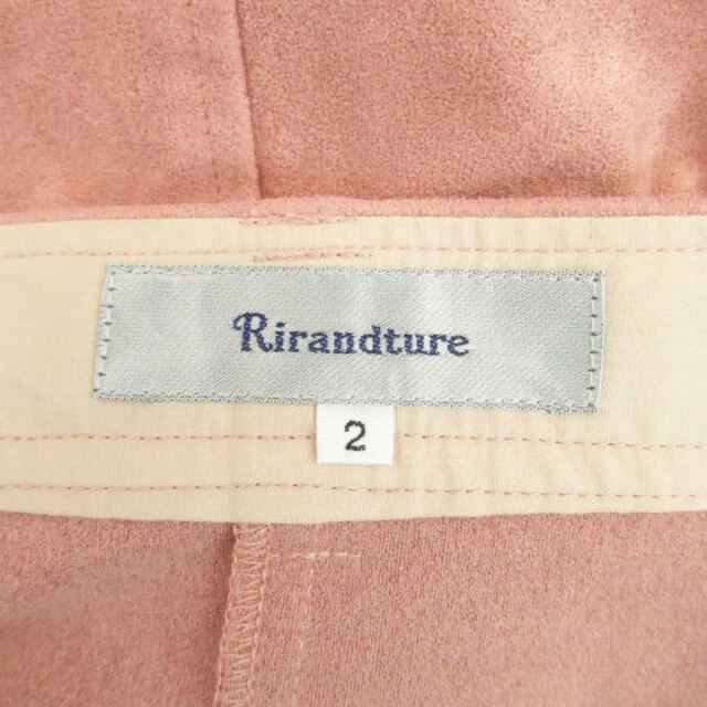 Rirandture(リランドチュール)のリランドチュール フレアスカート ミニ丈 スエード調 2 ピンク レディースのスカート(ひざ丈スカート)の商品写真