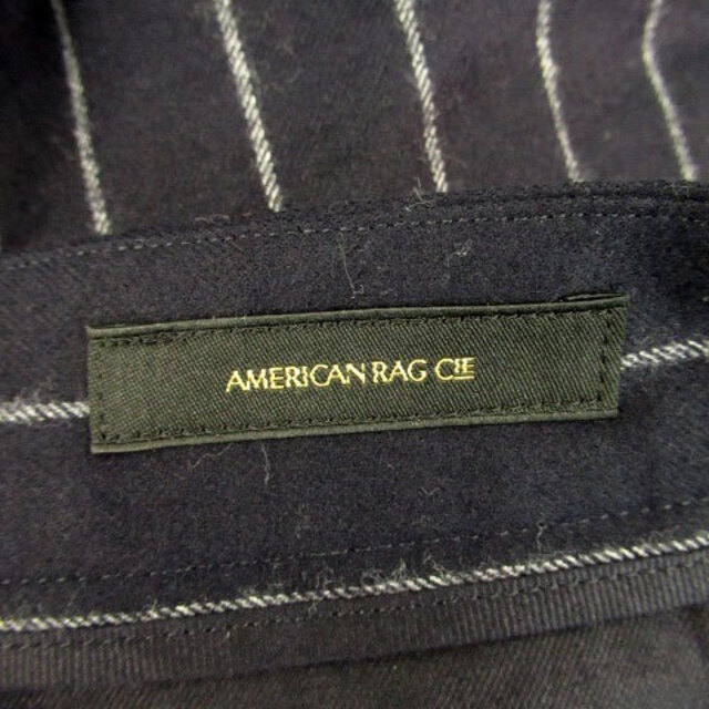 AMERICAN RAG CIE(アメリカンラグシー)のアメリカンラグシー テーパードパンツ アンクル丈 ウール 0 紺 オフホワイト レディースのパンツ(その他)の商品写真