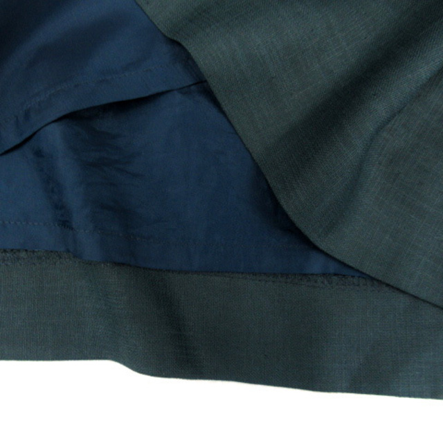 Aylesbury(アリスバーリー)のアリスバーリー フレアスカート ティアードスカート ひざ丈 無地 11 グリーン レディースのスカート(ひざ丈スカート)の商品写真