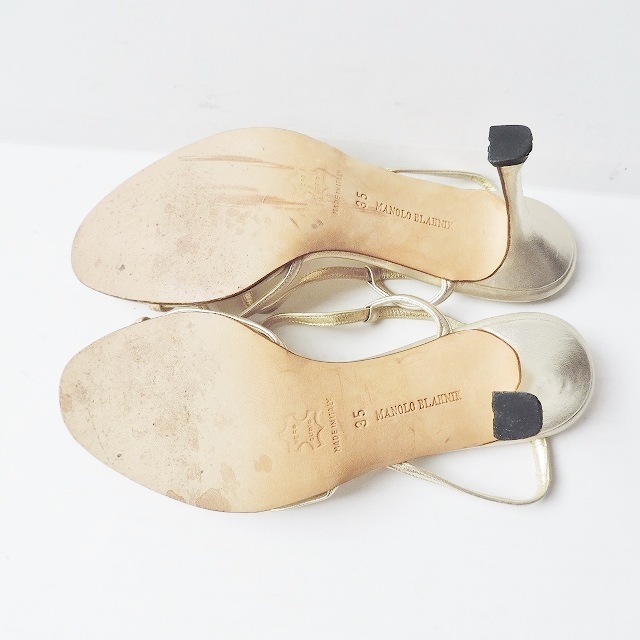 MANOLO BLAHNIK(マノロブラニク)のマノロブラニク サンダル 35 レディース - レディースの靴/シューズ(サンダル)の商品写真