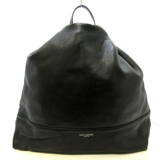 ラウンド サンローランパリ 黒 リュックサック美品 リュック+バック