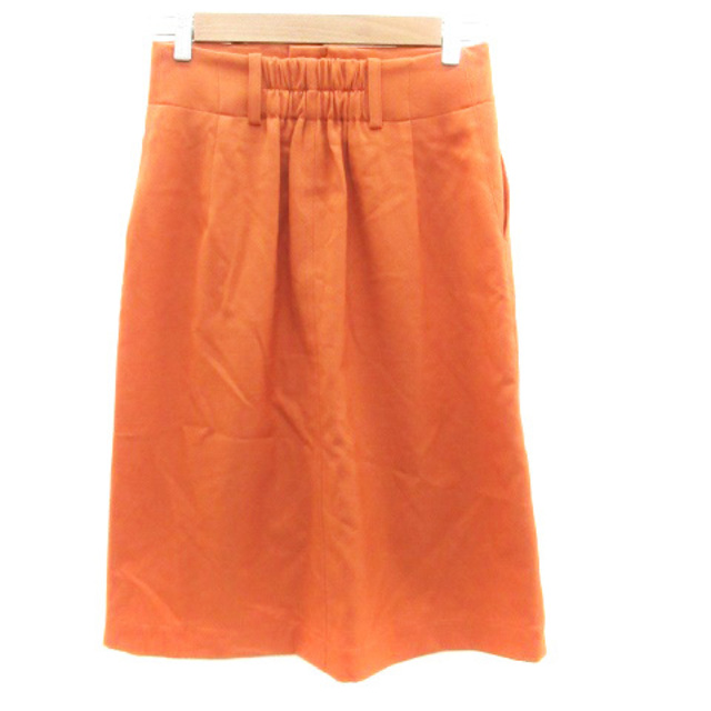fredy(フレディ)のフレディ fredy REPIT フレアスカート ミモレ丈 36 オレンジ レディースのスカート(ひざ丈スカート)の商品写真