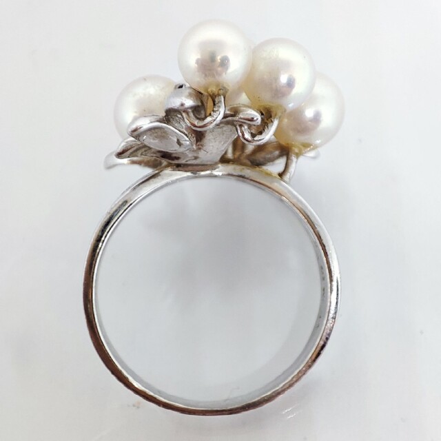 世界的に タサキ TASAKI パール ジュウル K14WG リング サファイア