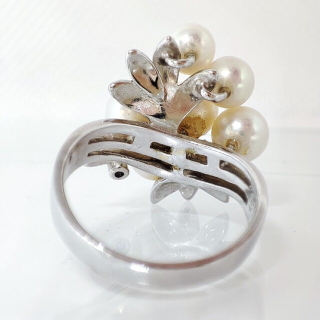 世界的に タサキ TASAKI パール ジュウル K14WG リング サファイア