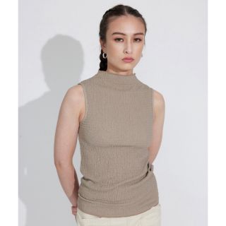 アリシアスタン(ALEXIA STAM)のSleeveless High Neck Top/スリーブレスハイネックトップ(カットソー(半袖/袖なし))