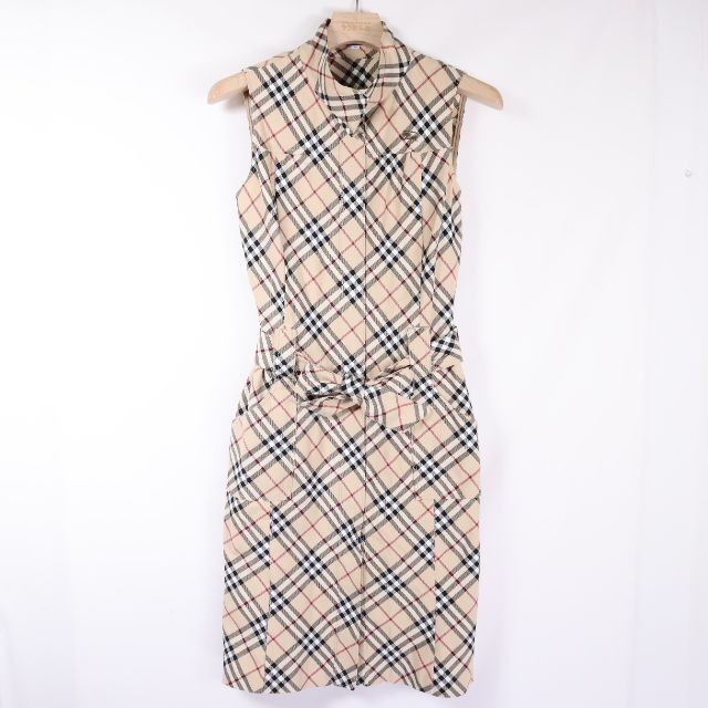 BURBERRY - BURBERRY　ノースリーブひざ丈ワンピース　レディ―ス　Mサイズ　USED