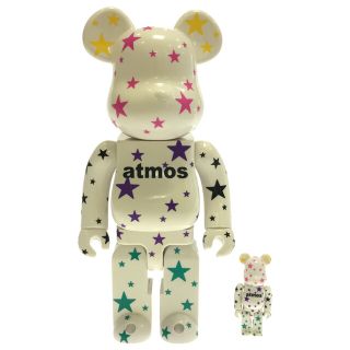 メディコムトイ(MEDICOM TOY)のMEDICOM TOY メディコムトイ BE@RBRICK atmos 400％ GLOW IN THE DARK '09 アトモス ベアブリック 畜光 フィギュア ホワイト(その他)