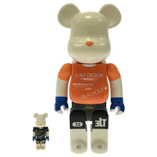 MEDICOM TOY メディコムトイ BE@RBRICK Gallery 1950 400％ '08 14周年記念モデル ベアブリック ギャラリー1950 フィギュア オレンジ