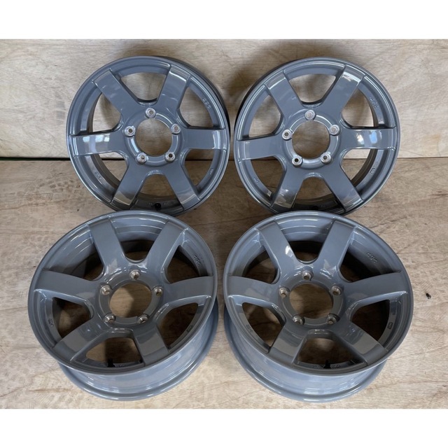 ジムニー  16×6J-15☆新品4本セット☆セメントグレー