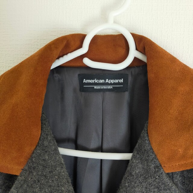 American Apparel(アメリカンアパレル)のUS製【超美品】アメアパ　ウールコート レディースのジャケット/アウター(ロングコート)の商品写真