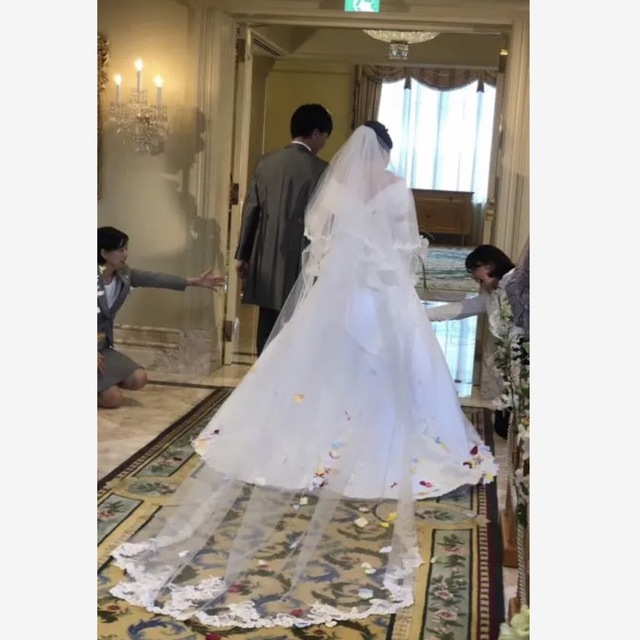 YUMI KATSURA - 桂由美 ウエディングドレスとベールセットの通販 YUMI KATSURA - 桂由美 ウエディングドレスとベールセットの通販