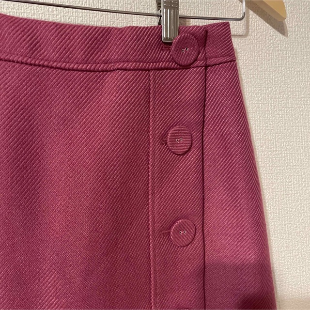 ef-de(エフデ)のエフデ ef-de ピンク 台形 スカート 膝丈 ウール レディースのスカート(ひざ丈スカート)の商品写真