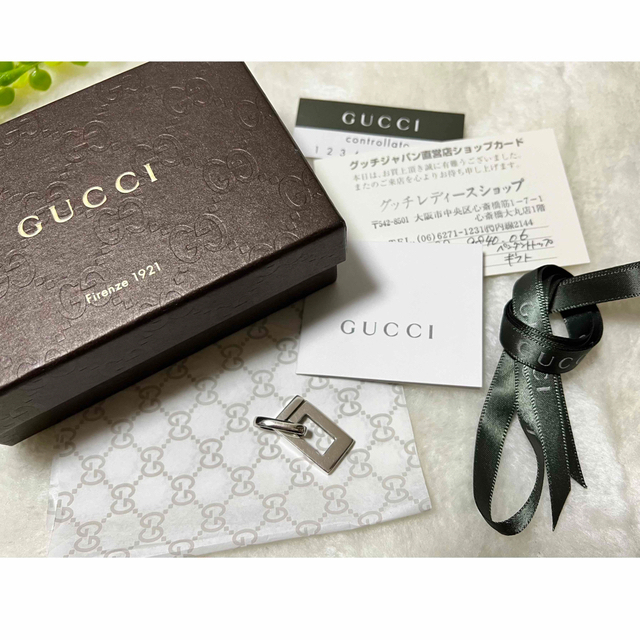 Gucci - GUCCI ネックレストップ G プレート シルバー925 ペンダント