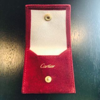 カルティエ(Cartier)の【新品未使用】カルティエ　携帯用　ジュエリー入れ　指輪入れ　旅行用　保存袋(小物入れ)