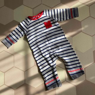 プチバトー(PETIT BATEAU)のプチバトー　ロンパース　12m74cm(ロンパース)