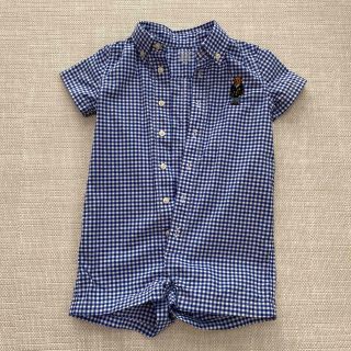 ポロラルフローレン(POLO RALPH LAUREN)のPOLO ラルフローレン　半袖カバーオール　ショートオール 12M 80㎝(カバーオール)