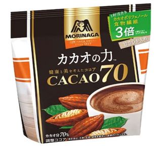 モリナガセイカ(森永製菓)の【ぱんちゃん様専用】森永製菓 カカオの力＜ＣＡＣＡＯ７０＞ 200g×4(菓子/デザート)