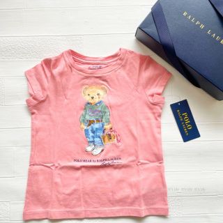 ラルフローレン(Ralph Lauren)の24m90cm   ラルフローレン　ベア　半袖　ピンク　姉妹コーデ(Tシャツ/カットソー)