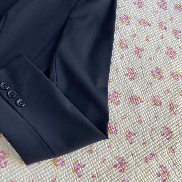 Aylesbury(アリスバーリー)のアリスバーリー 2ボタン スカートスーツ 上9下11 W62 黒 就活 DMW レディースのフォーマル/ドレス(スーツ)の商品写真